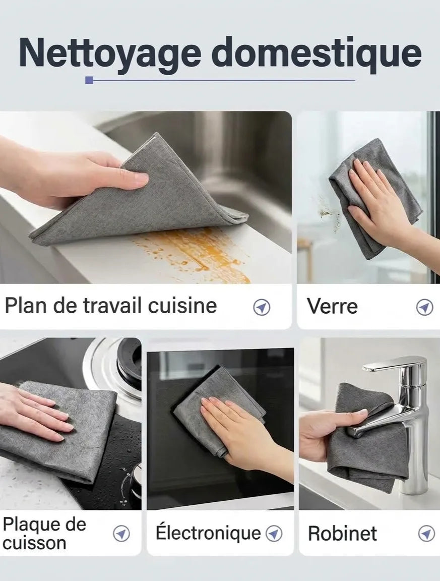 Ecoloclean ™ : Le chiffon de nettoyage magique ecologique